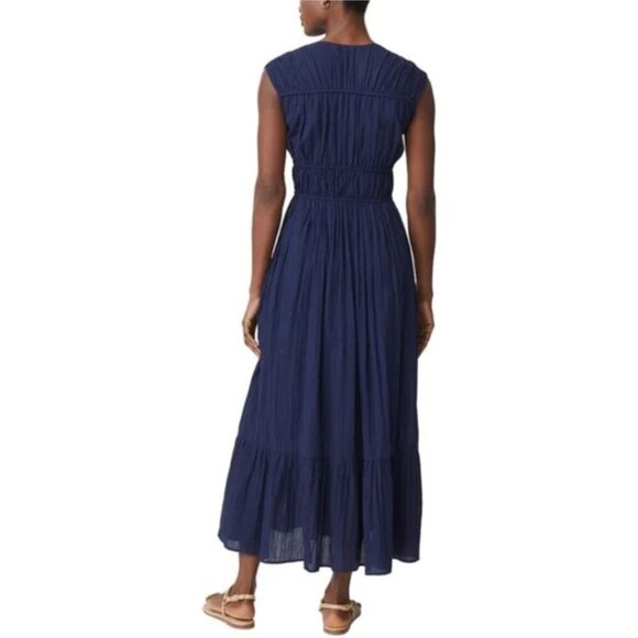 NWT J. McLaughlin Minna Maxi Dress in Navy Size Medium - Picture 4 of 5